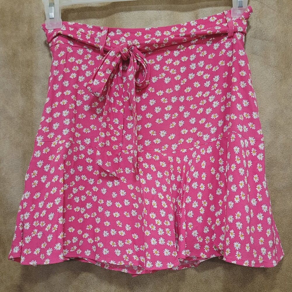 Zara pink flower skort